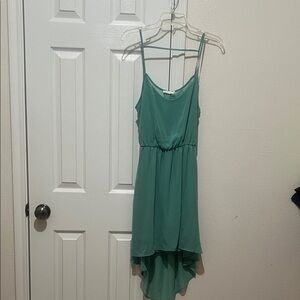 Lush Teal High Low Dress